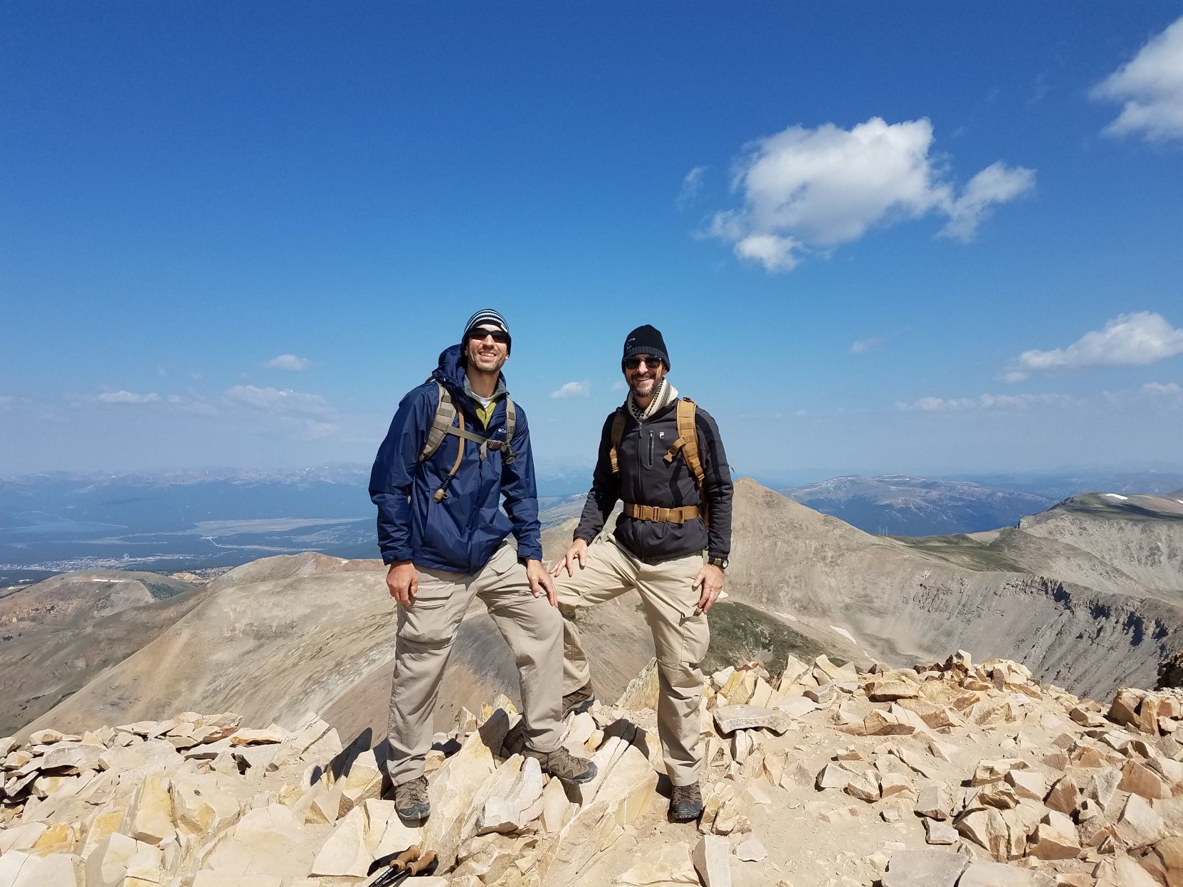Wallick and Nachtigall on mountain